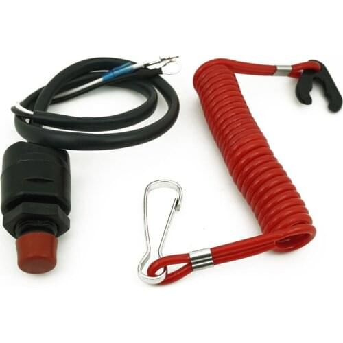 Free Shipping Safety Tether Lanyard Universal Boat Outboard Engine Motor Kill Stop Switch Switches
