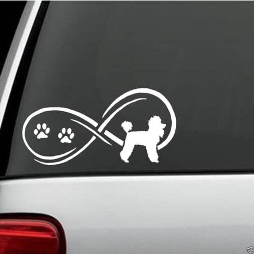 For Poodle Dog Decal Sticker for Car Truck SUV Van LAPTOP Wall Styling