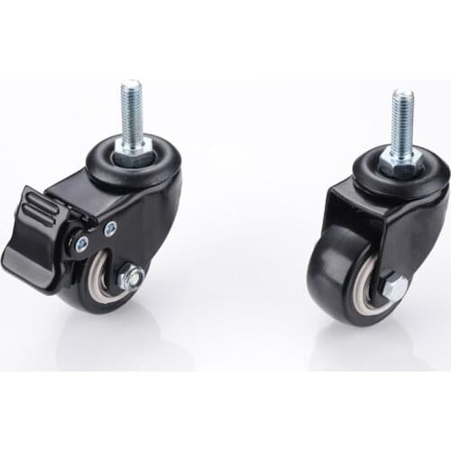 Myhomera Furniture Caster 1.5 inch 40mm 360 Rotatable Heavy Duty 50kg Screw Swivel Castor Wheels Trolley Rubber Brake Protective