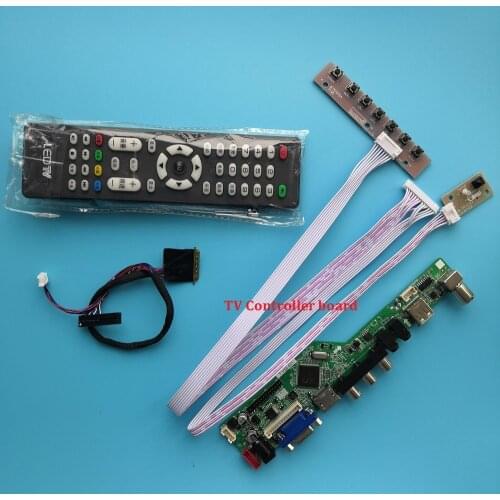 Kit for N173FGE-L23 1600X900 Controller driver board LCD LED TV AV 17.3" VGA remote 40pin LVDS Panel Screen USB HDMI
