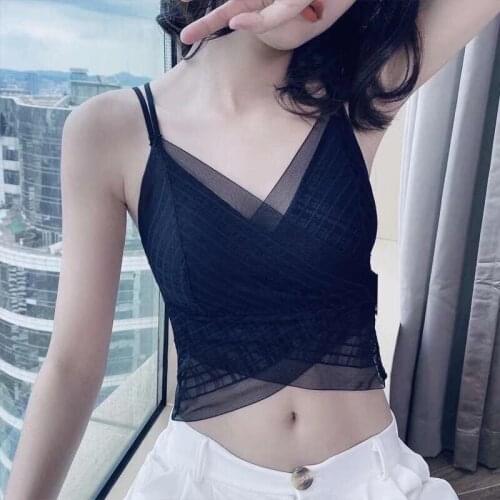 Lace Crop Lingerie Sexy Summer Bra Bustier Female Cropped Womens T-Shirt With Straps Top And Tank Tops Sensual Lingerie