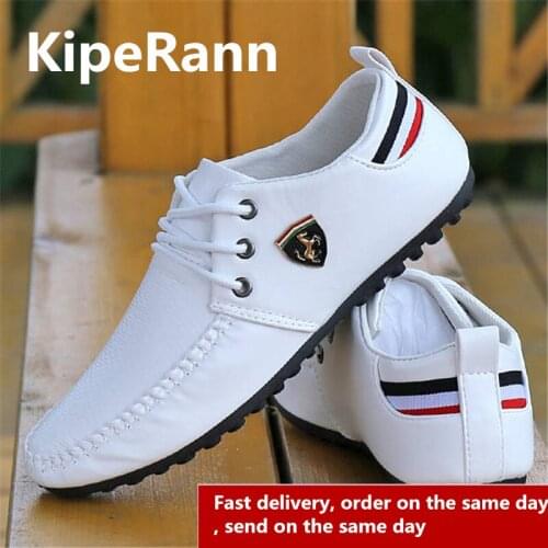 2020 Breathable Solid Color Slip Men Driving Shoes Spring And Autumn New Style Breathable Mens Peas Shoes the British Sneakers