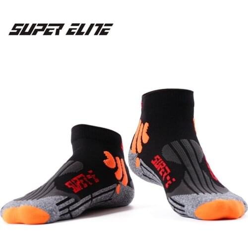 Men Professional Trail Competitive Running Socks Cotton Short Tube Outdoor Sports Socks Quick-drying Marathon Socks SKG008