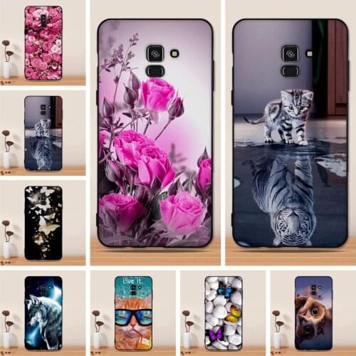 Soft TPU Case for Samsung Galaxy A8 Plus A 8+ 2018 Case Cover Silicone Case for Samsung A8 Plus 2018 Cover Capa Paint Phone Case