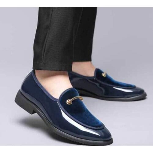 New Men Dress Shoes Shadow Leather Luxury Fashion Groom Wedding Shoes Men Luxury italian style Oxford Shoes Big Size 48 S7-56