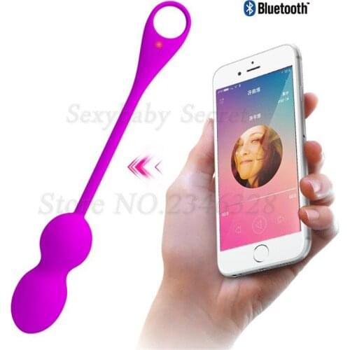 App Bluetooth Wireless Control 12 Speed G Spot Vibrator Love Egg,Vaginal Tighting Kegel Balls,Ben Wa Ball,Sex Toys for Women