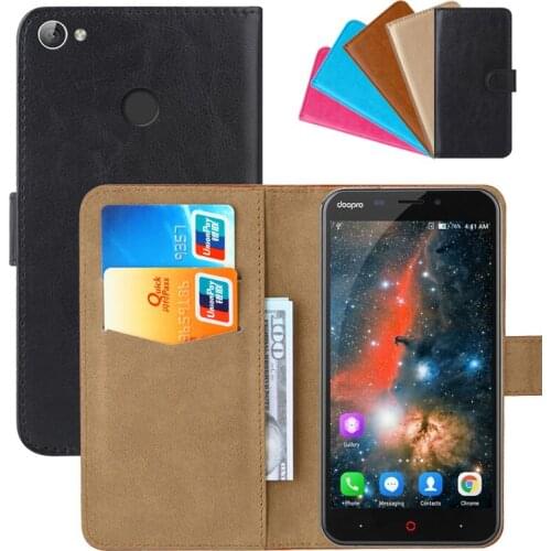 Luxury Wallet Case For Doopro P2 Pro PU Leather Retro Flip Cover Magnetic Fashion Cases Strap