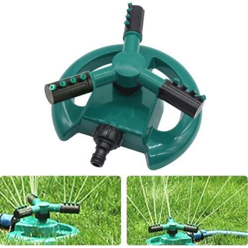Garden Sprinklers Automatic Watering Grass Lawn 360 Degree Rotating Water Sprinkler 3 Arms Nozzles Garden Irrigation Tools