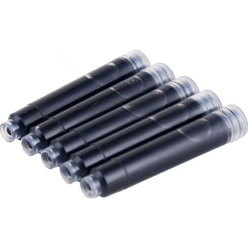 Steel pen - ink sac ink - black/blue - replaceable ink fountain pen for 5 Stationery for office supplies students