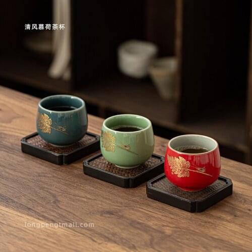 Dehua white porcelain ceramic cup China Kung Fu cup drinking tea ceramic sample Tea Cup China tea bowl host cup single cup