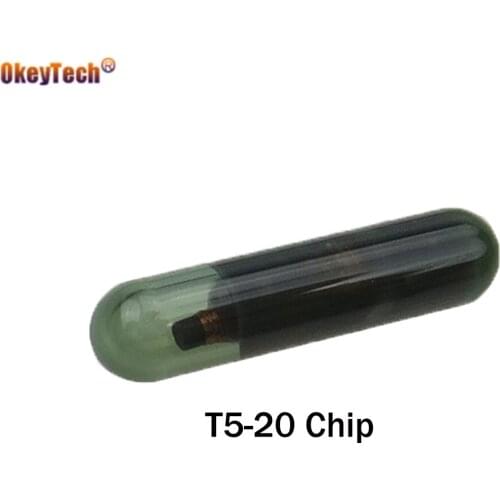 OkeyTech 1 Piece T5 ID20 Glass Chip For Auto Key Tool Car Key Transponder Carbon 20-T5 Chip High Quality