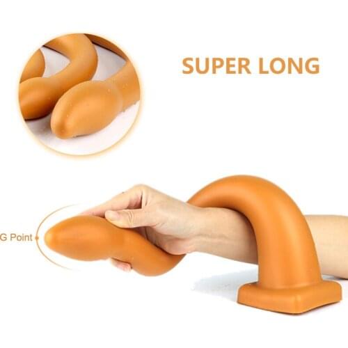 Super Soft Silicone Dildo Long Anal Plug Sex Toys For Men Adult Anus Erotic Toys Vaginal Massager Stimulator Prostate Massage