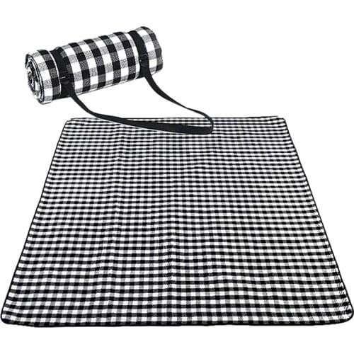 Picnic Cloth Fold Pad Soft Blanket Outdoor Folding Waterproof Blanket Camping Beach Plaid Picnic Mat 200Cmx200cm