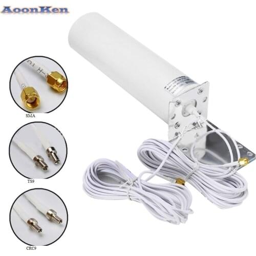 High Gain 3G 4G External Antennna Outdoor 4G LTE Antenna 5m Dual Slider CRC9/TS9/SMA Connector for 3G 4G Router Modem