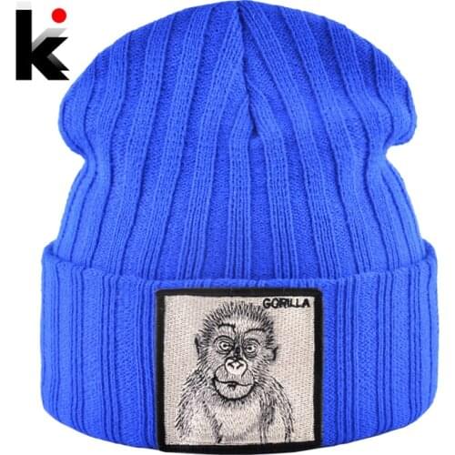 Knitting Wool Beanies Bonnet For Men Women Autumn Winter Soft Knit Hats Fashion Hip Hop Skullies Cap With Embroidery Patch