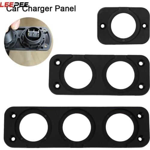 1/2/3/4 Hole Cigarette Lighter Bracket Charger Switch Voltmeter Mounting Plate For Ship Motorcycle Truck Golf Cart Car USB Panel
