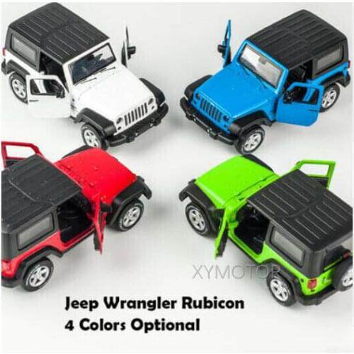 1/32 CAIPO For JEEP Wrangler SUV Diecast Car SUV Model Toys Gifts for Kids boys girls Pull Back light White/Blue/Green/Red