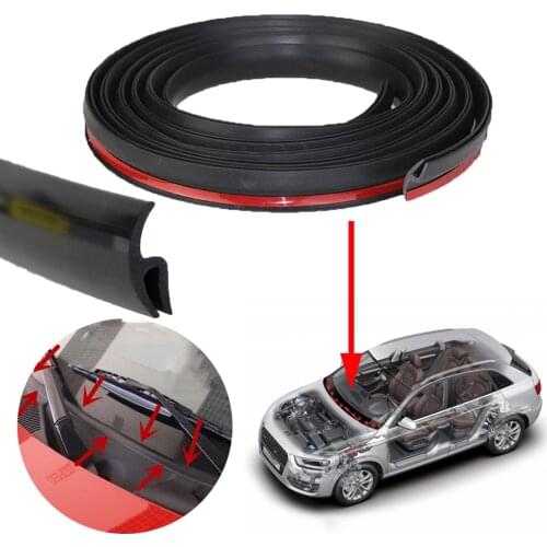 1.7m Sealing Strip Auto Car Front Windshield Panel Car Door Sealing Strips Weatherstrip Edge Trims for BMW E46 X6 Audi Ford