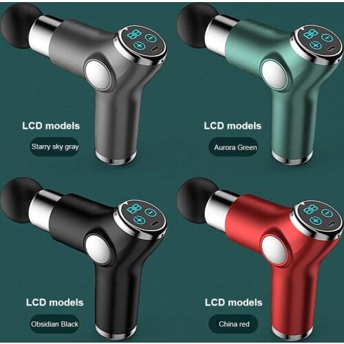 1PC Massage Gun Deep Tissue Percussion Muscle Massager For Relieve Fatigue LCD Touch Display Fascia Gun Electric Body Massager