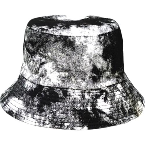 2021 Fashion Fisherman Hat Reversible Tie Dye Bucket Hats For Women Men Street Hip Hop Bucket Cap Vintage Printed Fishing Hat