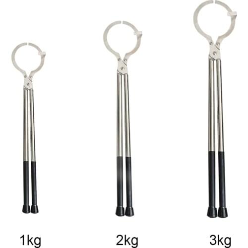 304 Stainless Steel Crucible Tong Graphite Melting Plier Gold Melting Refining Furnace Holder Clamp Tools