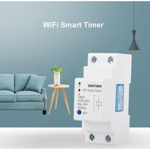 110V 230V WIFI Smart Timing Switch Countdown Timer Tuya APP -Alexa-Google Remote Control 80A 85-300V