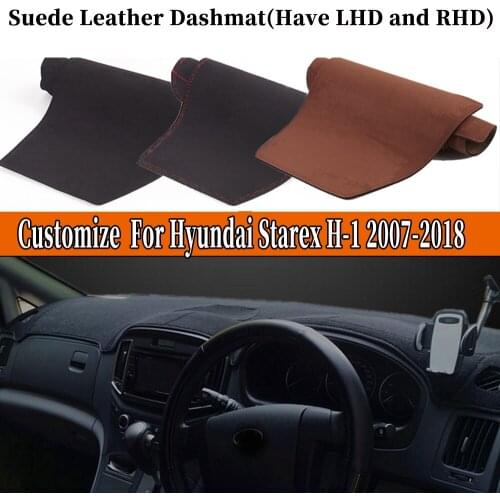 Accessories Car-styling Suede Leather Dashmat Dashboard Cover Dash Mats For Hyundai Starex H-1 H1 2007-2018 2009 2010 2011 2013