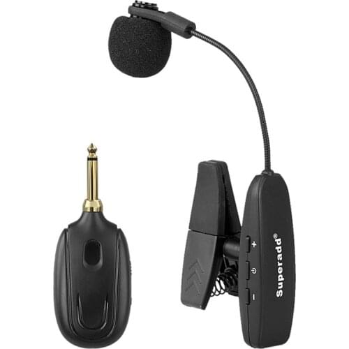 Wireless UHF Microphone Saxophone Violin Orchestra Professional Musical Instruments For Speaker Voice Amplifier Saxe Mic