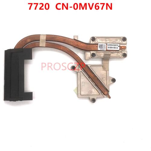 High quality for DELL Inspiron 17R 7720 Laptop motherboard CN-0MV67N 0MV67N MV67N CPU Heatsink Cooling radiator