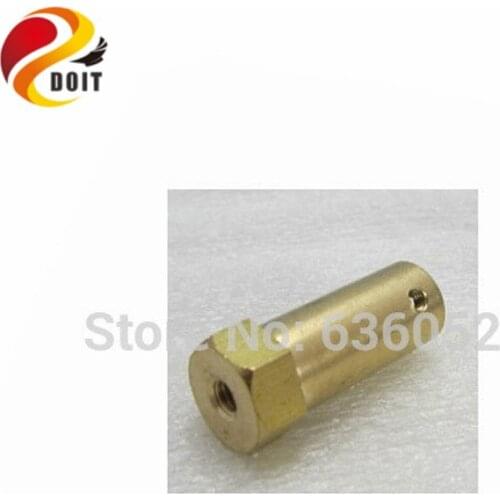 DOIT Coupling Hexagon Brass Connector Length 30mm Hole Size 6mm 4mm Shaft Copper Robot Wheel RC Raspberry Pi Pie RPI UNO R3 DIY