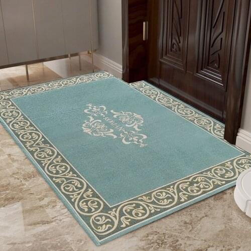 European Jacquard Floor Carpet Entrance Hallway Non-slip Carpet Decoration Door Mat For Living Rugs And Room Home Carpet