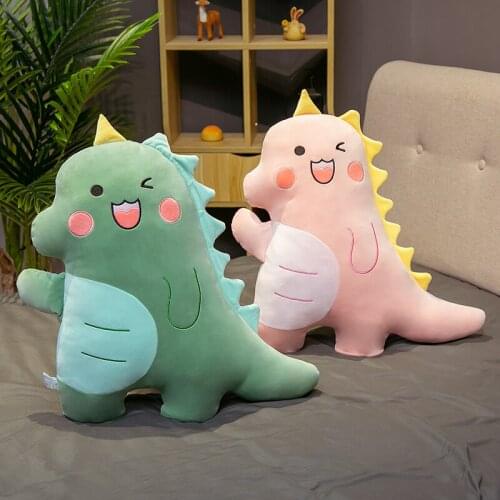 60/90cm Super Soft Lovely Dinosaur Plush Toys Cartoon Stuffed Animal cusion Toy for Kids Baby Hug Doll Sleep Pillow Home Decor