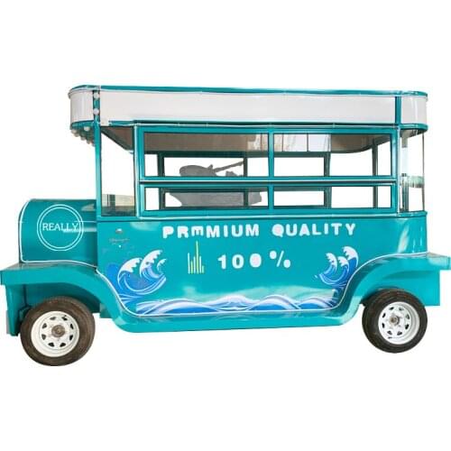 China Made Coffee Cart Mobile Food Trailer Ice Cream Truck Drink Kiosk Servi Car