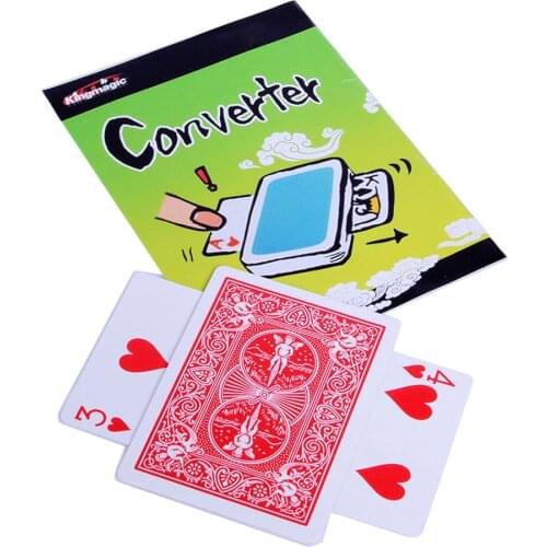 Converter - Card Magic Tricks (Random Card Number and Color) Illusions,Mentalism,Comedy Magician Gimmick