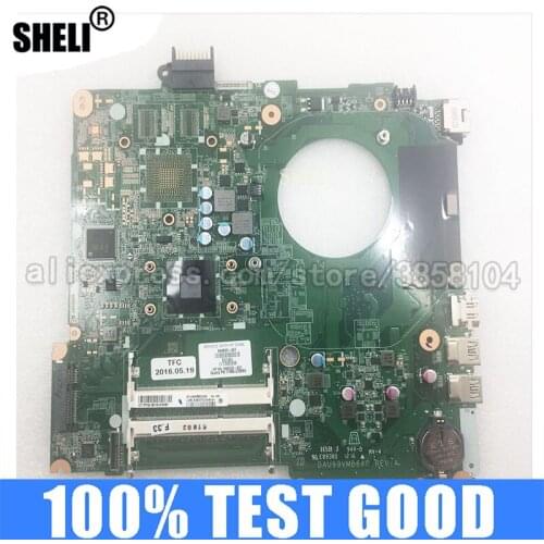 SHELI FOR HP Pavilion 15-F Laptop Motherboard W/ FOR A8-7410 CPU 846803-601 DAU99VMB6A0 DDR3 Test Oke