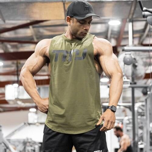Fitness Clothing Bodybuilding Stringer Tank Top Men Sportwear Shirt Muscle Vests Cotton Singlets Tops Running Vest