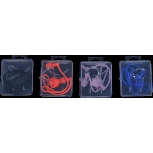 Soft Swimming Earplugs Nose Clip Case Protective Prevent Water Protection Ear Plug Waterproof Silicone Swim Dive Supplies