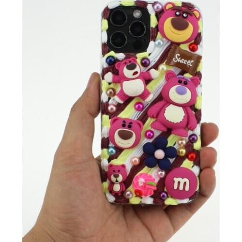 New kawaii phone case for iphone 11 12 13 pro max 7 8 x xsmax se xr mini lg xiaomi htc phone cover samsung cute bear celulares
