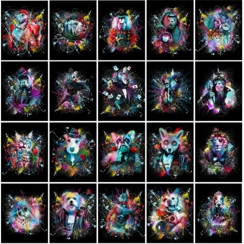 Dandelion 5D DIY Diamond Inlay Animal Full Diamond Embroidery Mosaic Art Painting Rhinestone Home Decor Gift