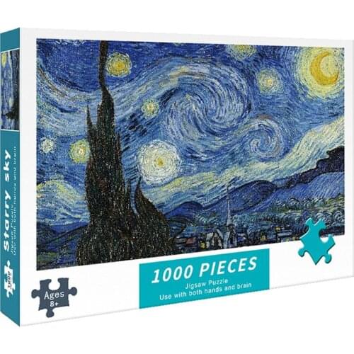 Puzzles for Adults 1000 Pieces Paper Jigsaw Puzzles Educational Intellectual Decompressing DIY Large Puzzle Game Toys Gift