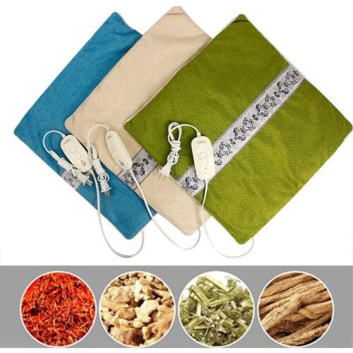 Electric Heating Hot Moxa Cushion Moxibustion Pad Chinese Herbal Wormwood Mat Office Home Health care Warm Moxibustion Pads