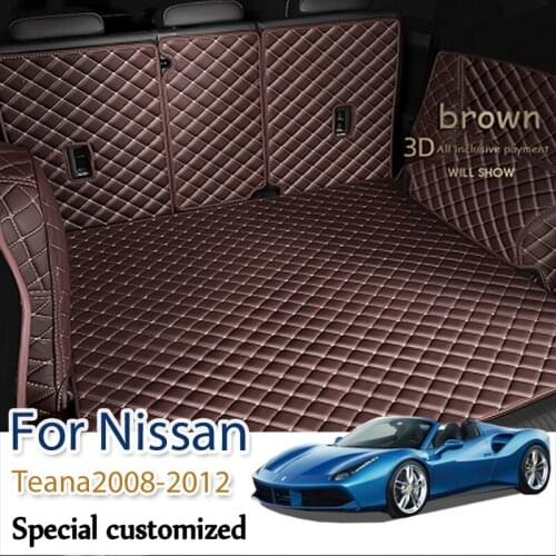 Car Full Surrounding Trunk Mat Liner Cargo Carpet Guard Car Accessories For Nissan Teana J32 2008 2009 2010 2011 2012