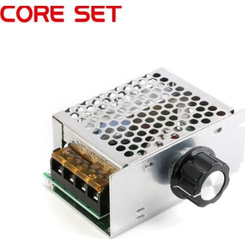 AC 220V 4000W SCR Voltage Regulator Dimming Dimmers Motor Speed Controller Thermostat Electronic Voltage Regulator Module