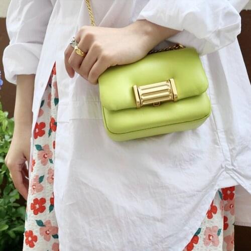 Luxury Brand Handbag 2021 New Fashion Simple Square bag Quality PU Leather Womens Designer Handbag Lock Shoulder Messenger bags