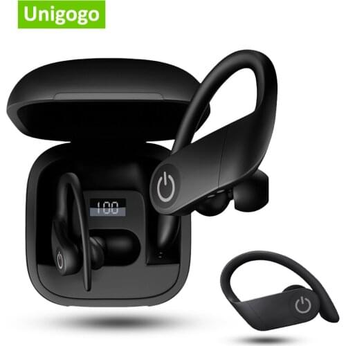 B5 TWS Wireless Earphones Bluetooth 5.0 Earphone Sport Ear Hook Earbuds Wireless Bluetooth Headset with LED Display Charging Box