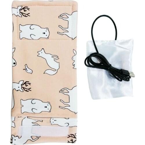 USB Milk Warmer Insulated Bag Portable Travel Cup Warmer Baby Nursing Bottle Cover Warmer Heater Bag Infant Feeding Bottle Bags