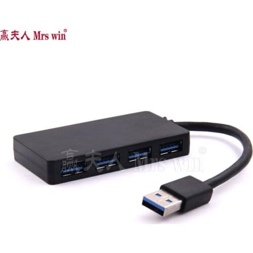 High Quality 4-Port USB 3.0 Hub 5Gbps Portable Compact for PC Mac Laptop Notebook Desktop