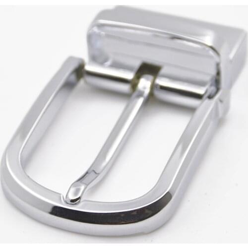 1pcs 35mm Plating Fashion Men Belt Buckle Metal Clip Buckle End Bar Heel Bar Single Pin Half Buckle Leather Craft Belt Strap DIY