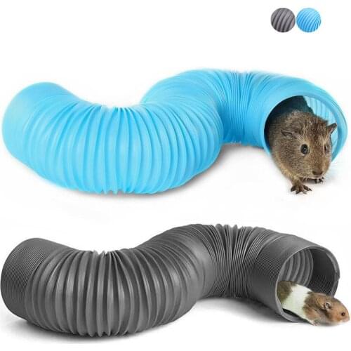 1pc Hamster Toy Tunnel Pipe Hamster Accessories Flexable Small Pet Toys