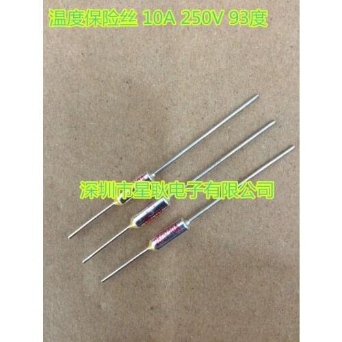 10pcs/RY Metal fuse Thermal Fuse 10A250V Tf 93 degree
